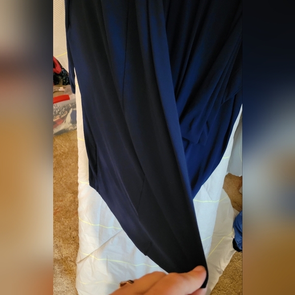 Slinky Brand Blue 3/4 Sleeve Jacket 2X - Picture 4 of 4